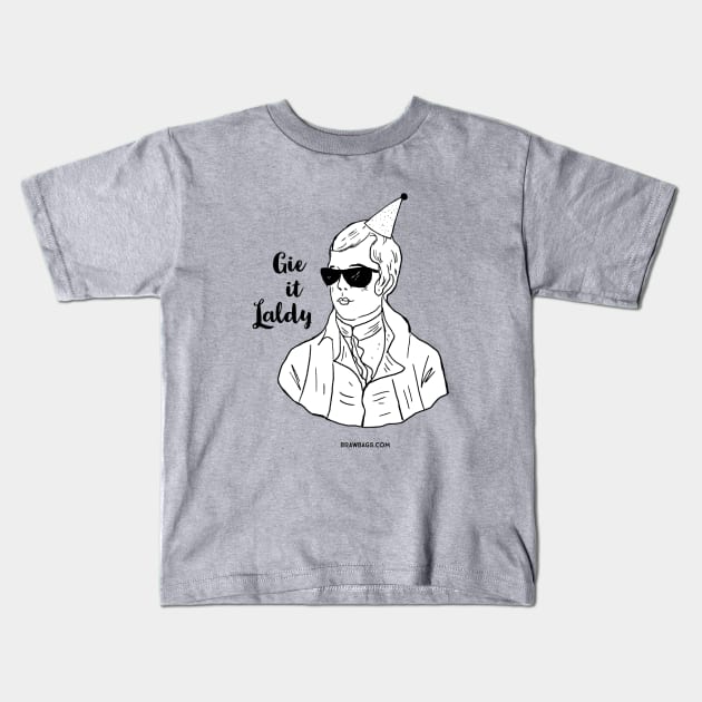 Party Burns Kids T-Shirt by BrawBags